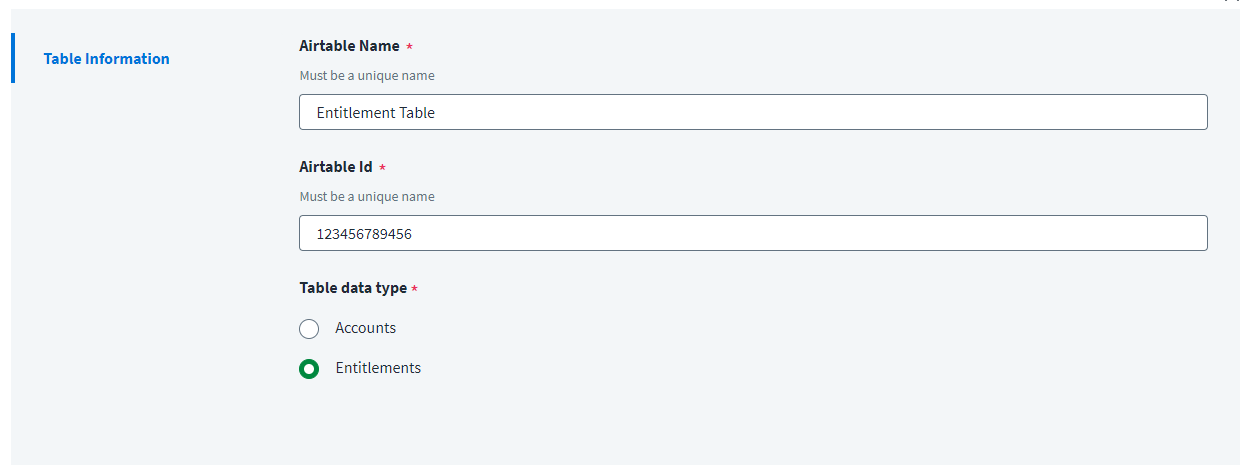 card menu input type